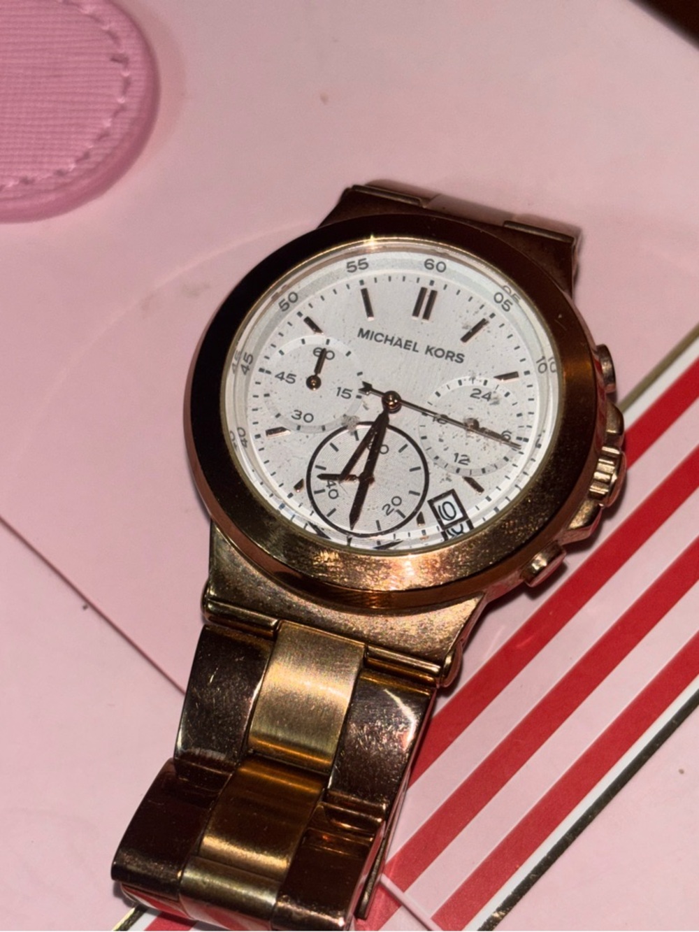 Michael Kors Runway MK5223 Women's Stainless Steel Chronograph Watch - Picture 5 of 5